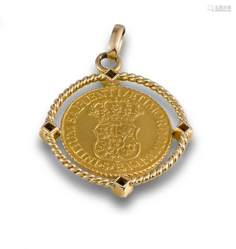 GOLD COIN PENDANT