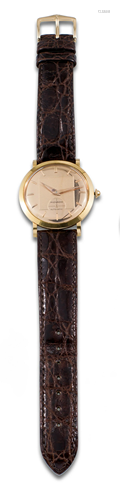 Movado Automatic Gold Watch with Leather Strap