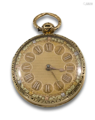 19TH CENTURY GOLD CATALIN CLOCK