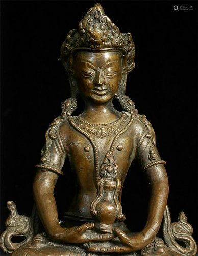 Nepalese Bronze Amateyus- Bodhisattva of Long Life.