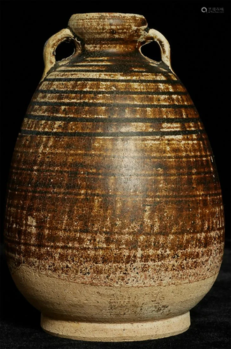 Beautiful large 14/15thC Thai Sawankalok Vase collected