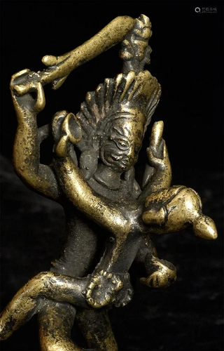 Nice old Nepalese tantric piece. Stands 5.75 inches