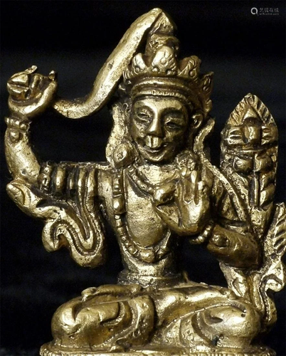 Old/Antique Mongolian Bronze Bodhisattva of