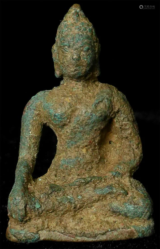 15/16th C. Northern Thai Bronze Buddha with a strong