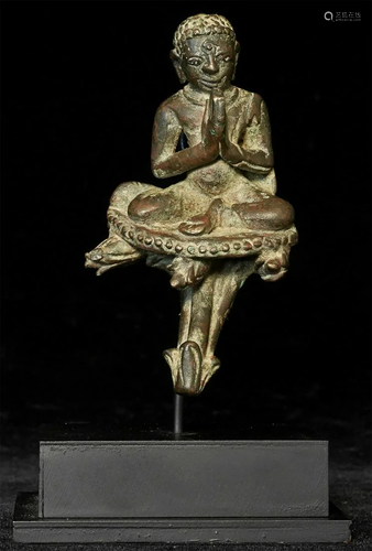 Delightful Burmese solid-cast monk is likelylate Pyu to