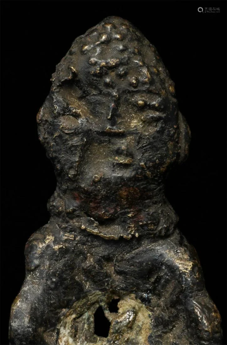 Ancient folk style Buddha, reportedly was collected in