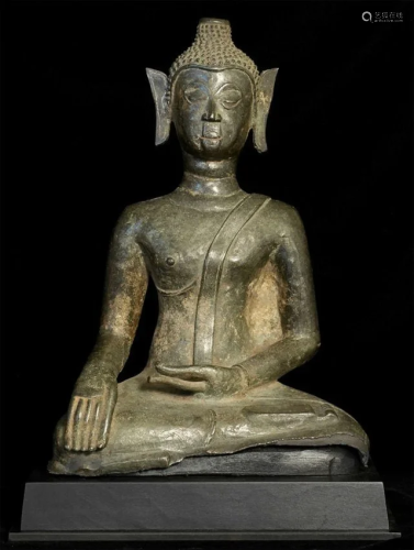 Fifteenth century Lao Buddha in the a delightful