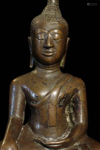 Delightful 16thC Thai Buddha. Some casting flaws and