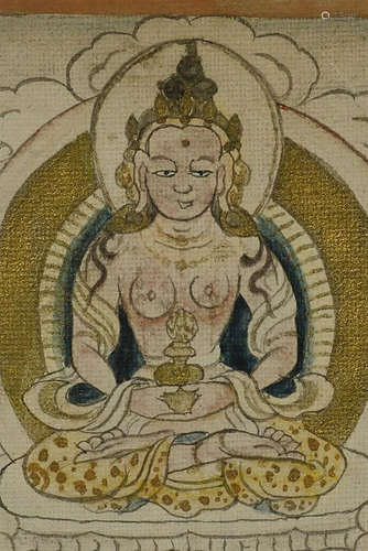 Antique Mongolian Thangka. 3.5