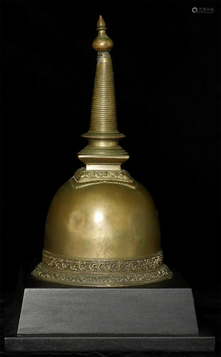 17/18thC or earlier Sri Lankan Stupa turned bell.