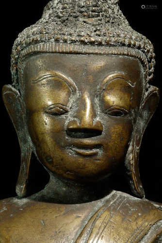 Lovely late Ava/Early Shan Burmese Buddha. Good size at