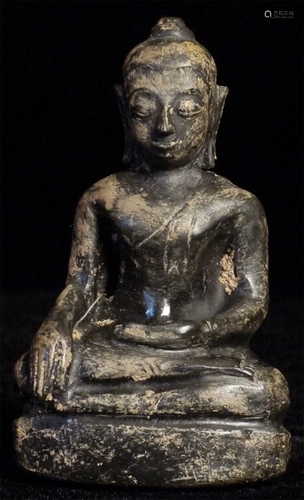 18thC Thai or Lao Buddha with evidence of burial.