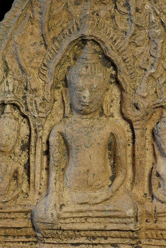 Cambodian Buddha Tablet. Probably a period (13thC)