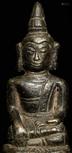 Antique SE Asian Buddha cast out of what appears to be