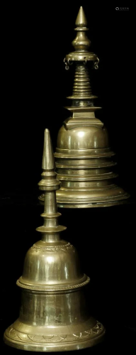 Two Sri Lankan Stupas as bells.