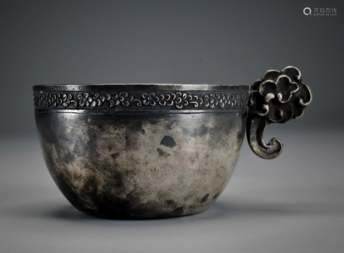A Silver Cup Qing Dynasty