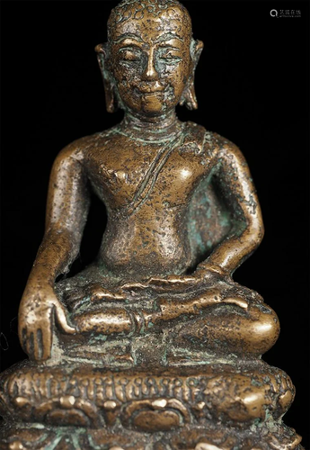 Lovely 15thC antique miniature Thai Chiang Sen Bronze