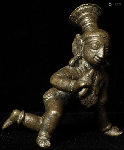 Antique Indian Baby Shiva is 3 inches tall.