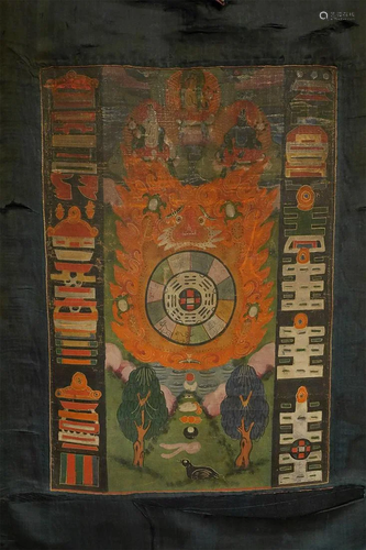 Antique Nepalese Thangka.