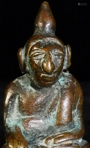 Very cute antique Laos Bronze Buddha.