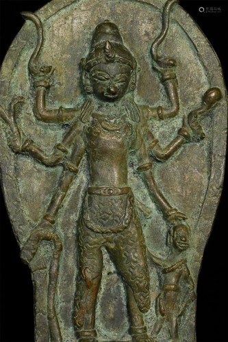 DEITY, Wonderful tribal Shiva,18th - 19th Century