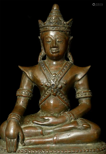 Lovely 17/18thC or earlier Northern Thai Bronze Buddha