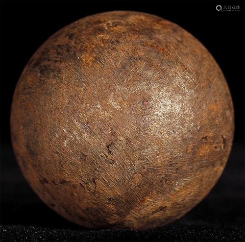 RARE 14/15thC Sukhothai bronze ball that makes jingling