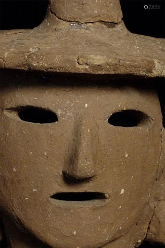 Japanese 3rd to 6thC Haniwa head.