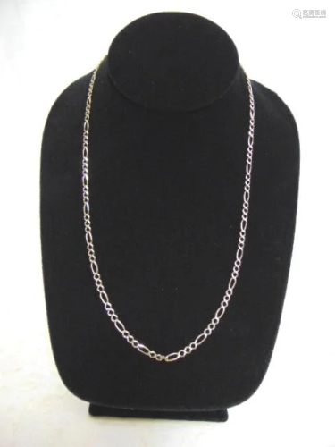 Vintage Estate 14K Yellow Gold Chain Link Necklace