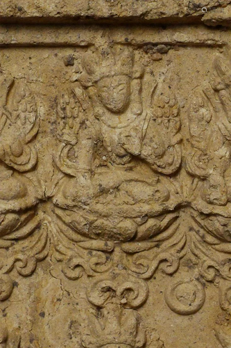 Early Tibetan Clay Tsa Tsa.