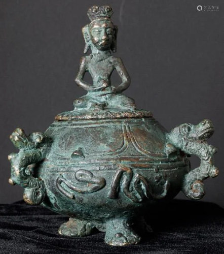 17thC Javanese. Sits 4.25 inches tall.