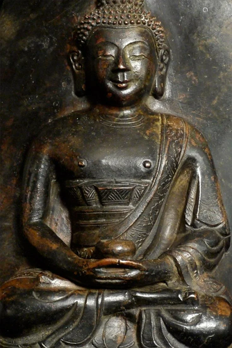 Late 18th Century Tibetan Buddha dine in a combination