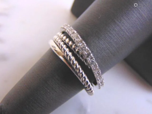 Women's 14K White Gold Diamond Ring