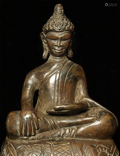 A very fine 17/18thC or earlier Cambodian Buddha with a