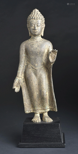 Probably 19thC Dvarati Style Bronze Buddha