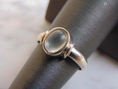 Womens Vintage Estate Sterling Silver Modernist Ring