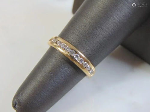 Vintage Estate 14k Yellow Gold Diamond Ring
