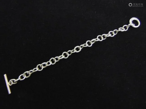 Vintage Sterling Silver Chain Link Charm Bracelet