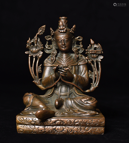 Tibetan Copper/Bronze Bodhisattva- Superb!!