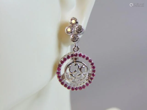 Womens Sterling Silver Earrings, Necklace & Pendant Set