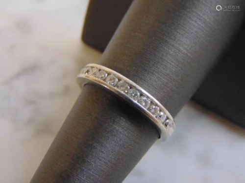 Womens Vintage Estate Platinum Diamond Ring