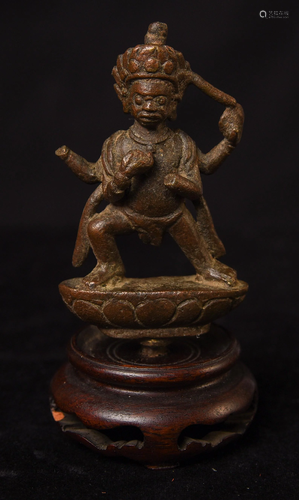 Very special Tibetan Bronze Fierce Deity.