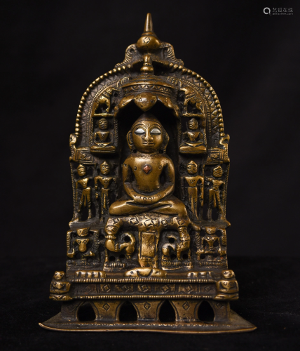 Fine 15/16thC Jain bronze Stele.