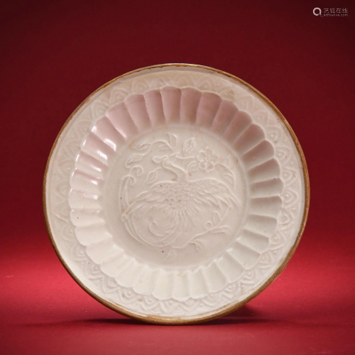 A Ting-ware Molded Dish Song Dynasty