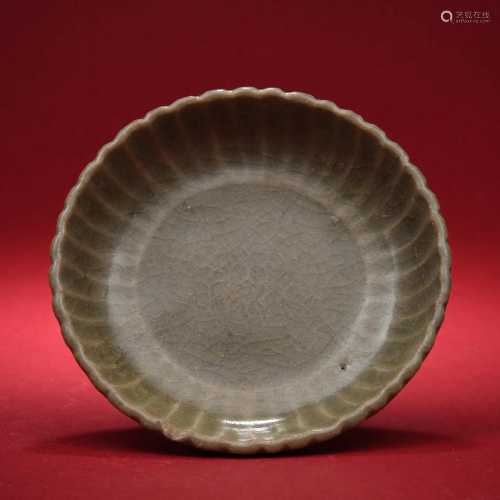 A Yaozhou-ware Lobed Dish Song Dynasty