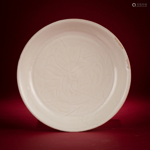 An Incised Ting-ware Plate Song Dynasty