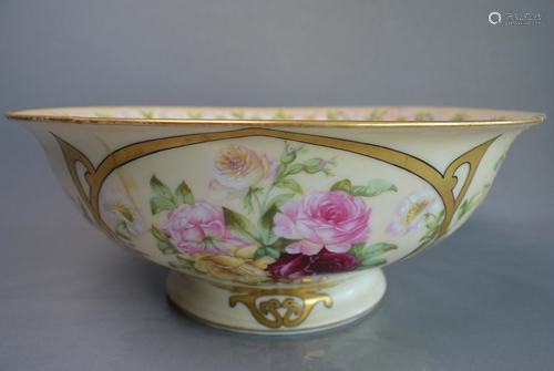 18-19 Century European flower pattern basin