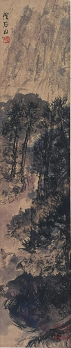 A Chinese Painting Scroll Attribute to Fu Baoshi