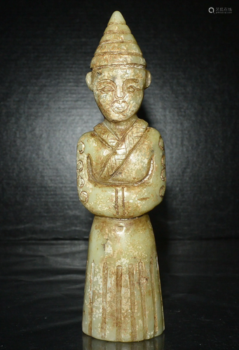 ANCIENT JADE Terra-Cotta Figure ORNAMENT