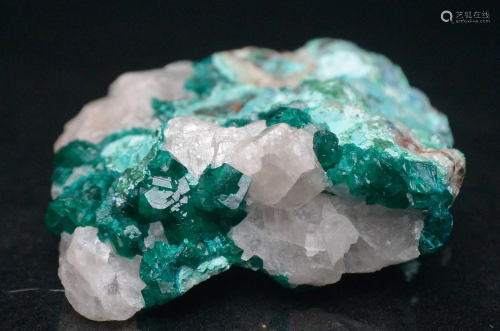 Green emerald stone and Associated ore
